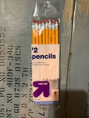 Target #2 Pencils Pack — Yellow Pencils with Pink Erasers
